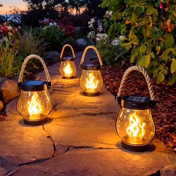 LANTERNE SOLAIRE FLAMME | Casse les prix