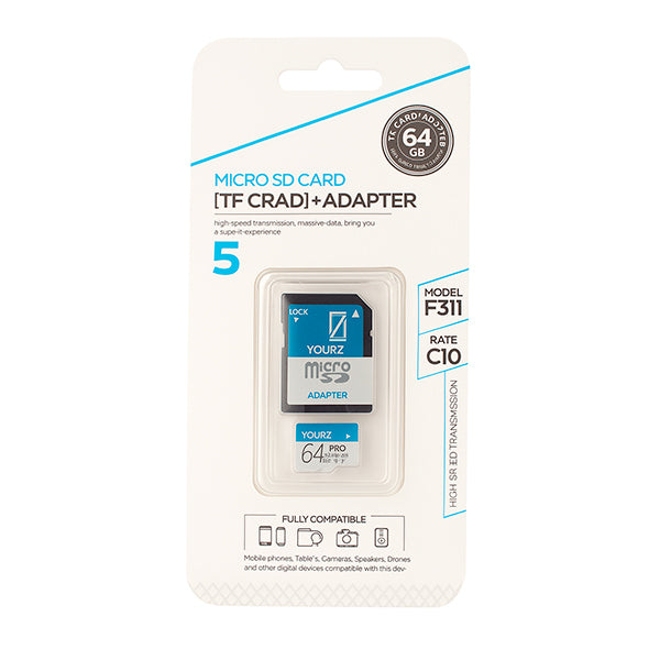CARTE SD 64G PRO + ADAPTATEUR | Casse les prix