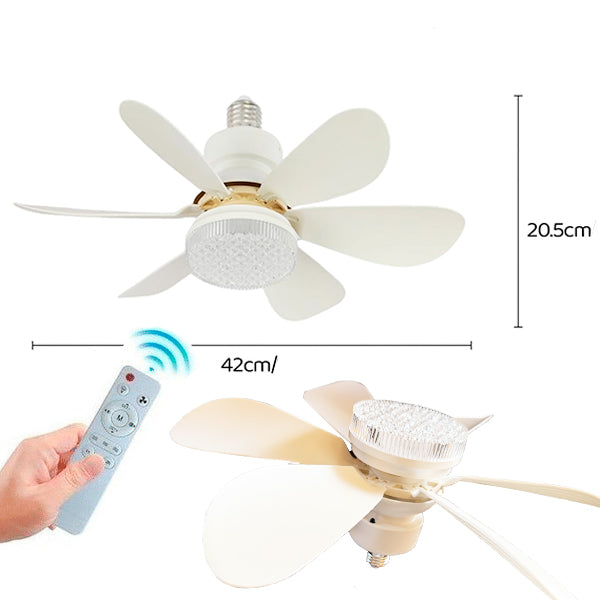 VENTILATEUR E27 + LUMIÈRE . 42CM | Casse les prix