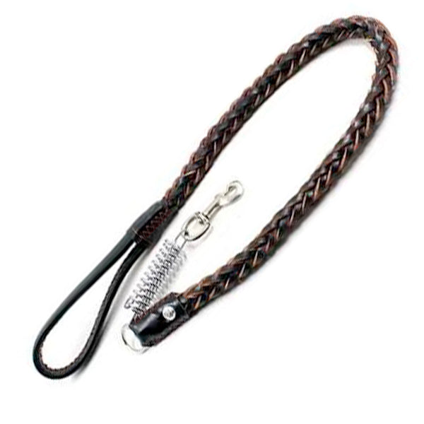 LAISSE COURTE CUIR AVEC RESSORT | Casse les prix