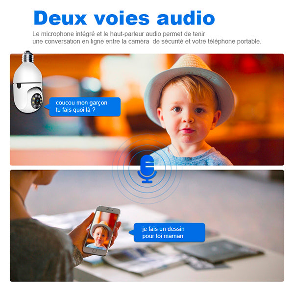 Caméra de surveillance 360 E27 | Casse les prix