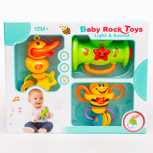 JOUET D'EVEIL MUSICAL 4 PIECES | Casse les prix